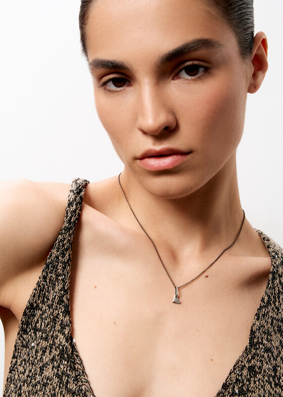 Колье с подвесами Mintaka Jewellery Колье из серебра с муассанитом