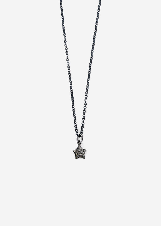 Колье с подвесами Mintaka Jewellery Колье из серебра с муассанитом