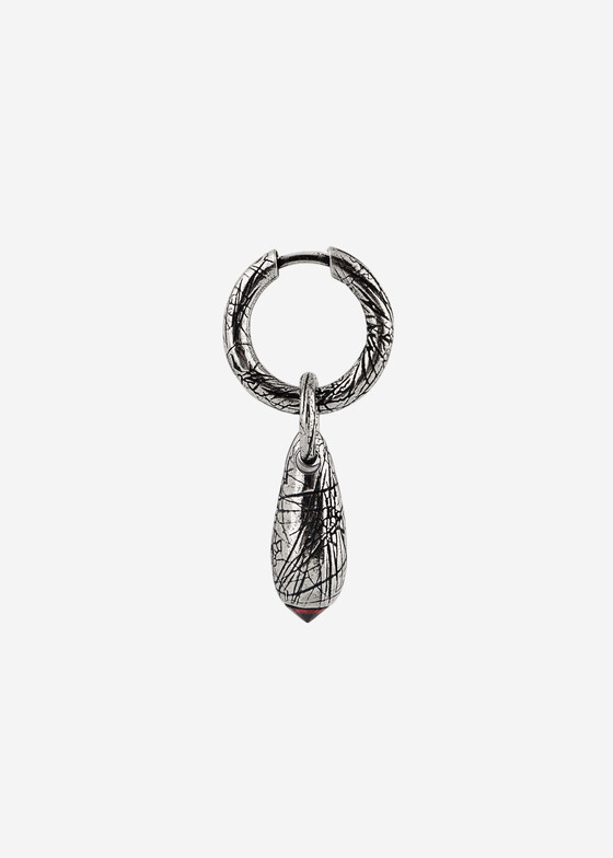 Моносерьги SHE IS MONO Моносерьга из серебра KAPLYA YADA RED FIANITE EARRING