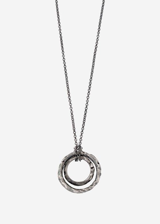 Кулоны и подвески Kintsugi Jewelry Колье с подвеской из черненого с бриллиантами Surrender