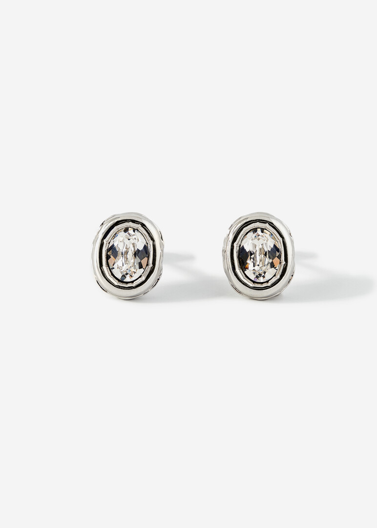 Poussettes with oval crystals