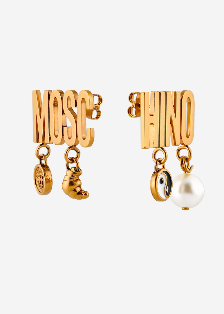 Серьги Moschino с подвесками