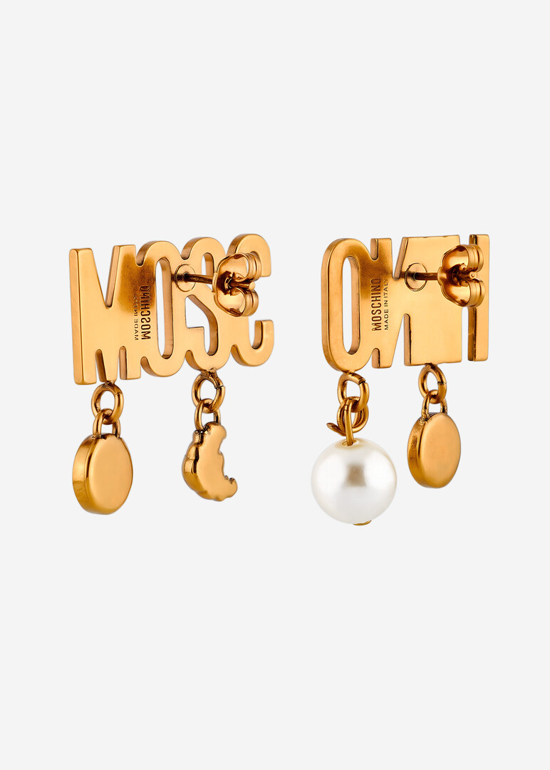 Серьги Moschino с подвесками
