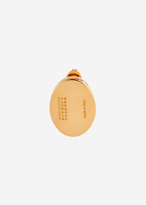 Моносерьги MM6 Maison Margiela Золотистая моносерьга ММ6