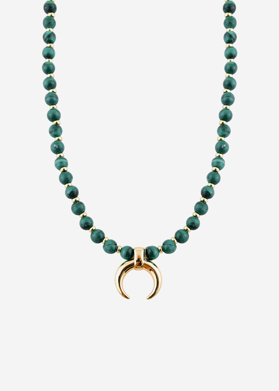 Колье с подвесами Wisteria Gems Колье из малахита с подвеской