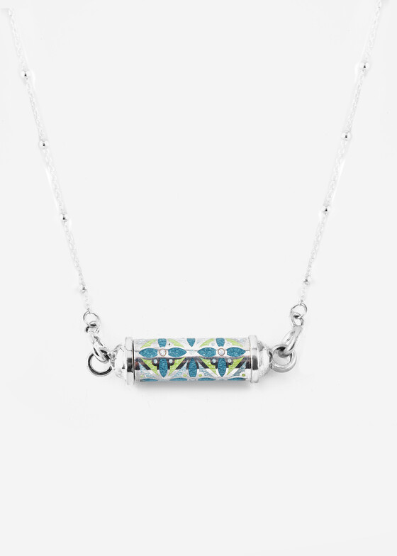 Кулоны и подвески MAJU enamel jewelry Кулон из серебра с секретом и вставками из горячей эмали