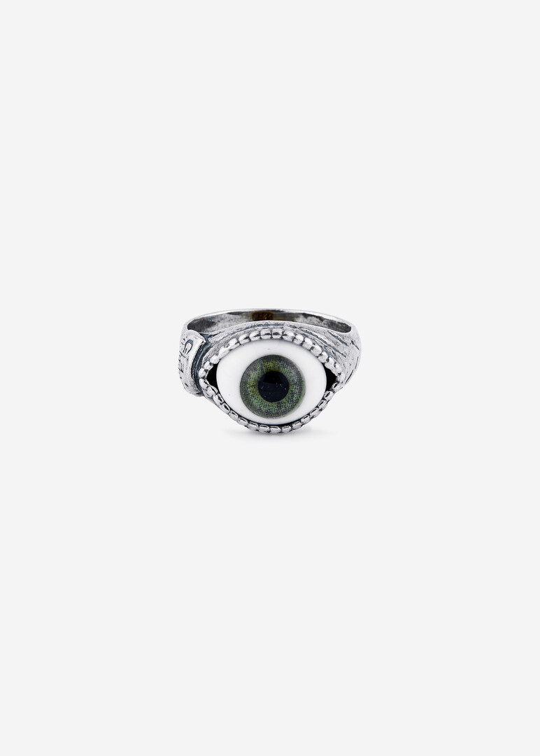 ring with green eye