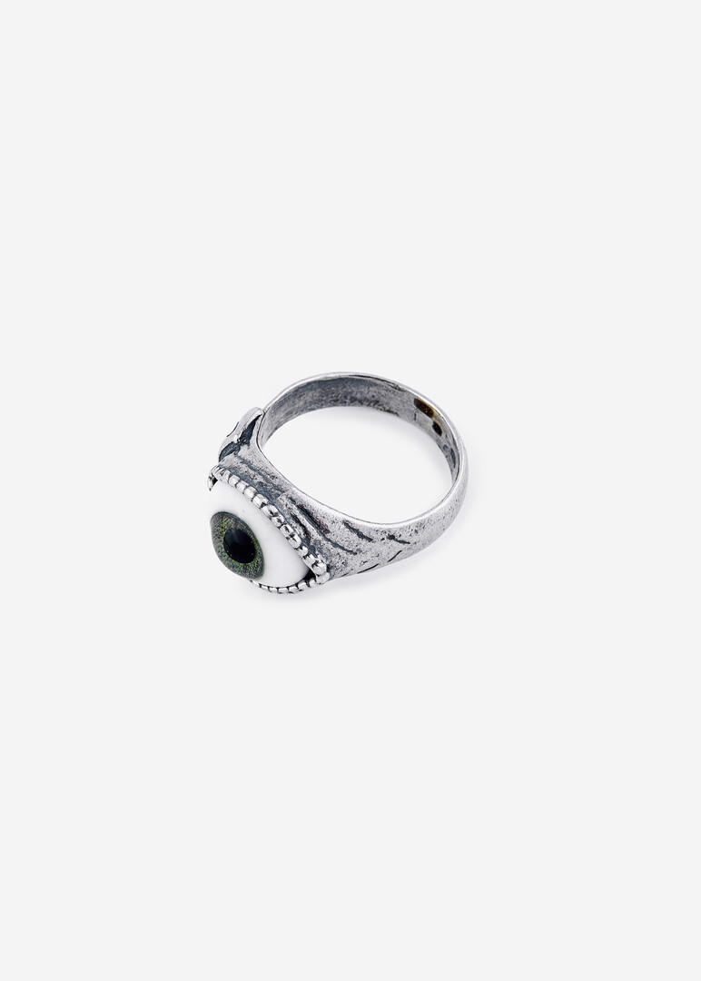 ring with green eye