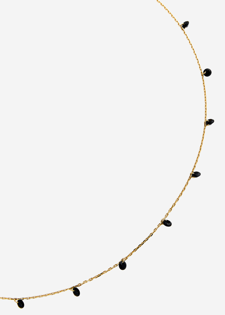 gold fiаниt necklace