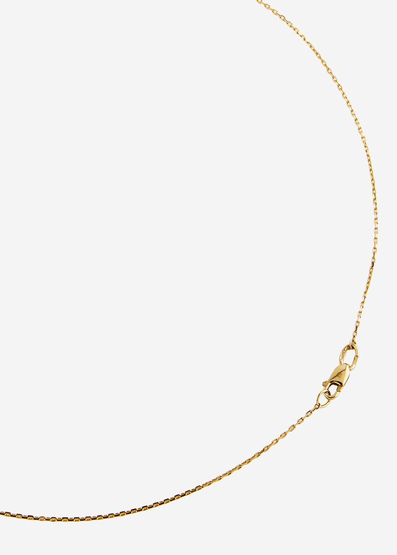 gold fiаниt necklace
