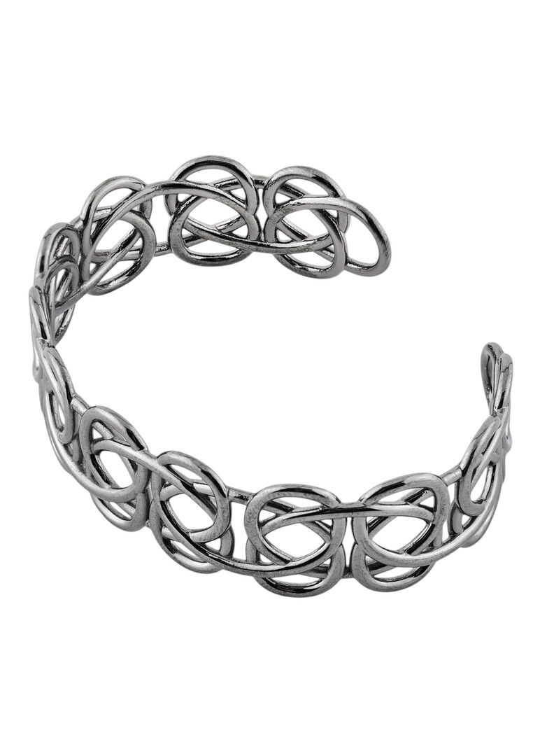blackened silver tattoo bracelet