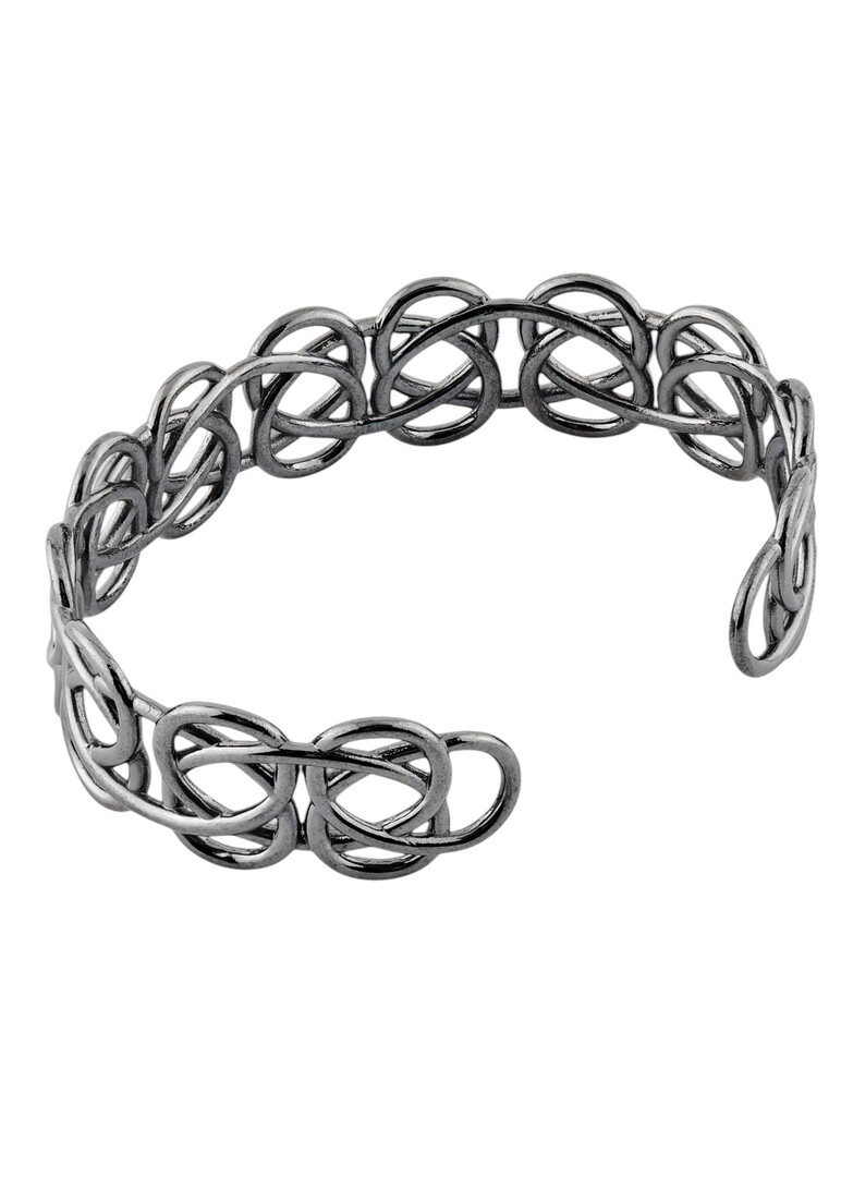 blackened silver tattoo bracelet