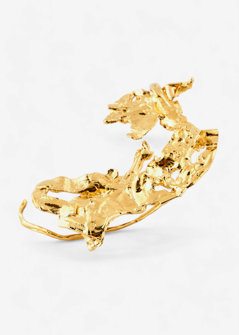 Позолоченный кафф Sea shell