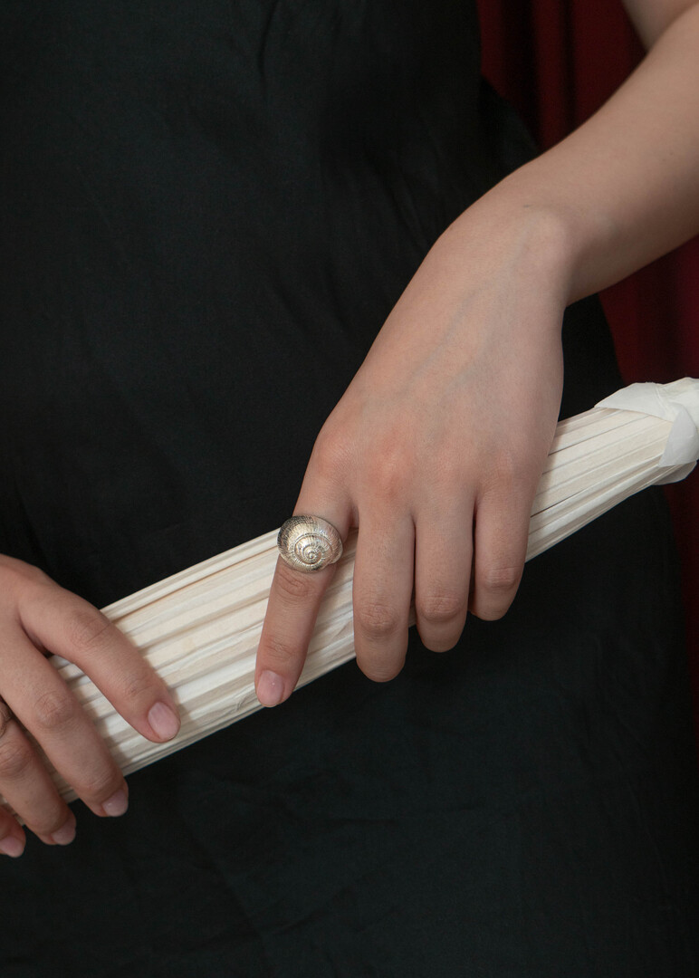 Кольцо из серебра Conch Shell