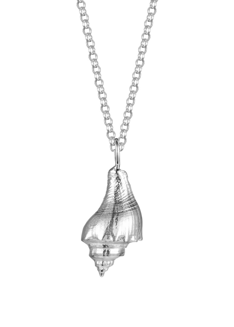 Подвеска на цепочке из серебра Conch Shell mini