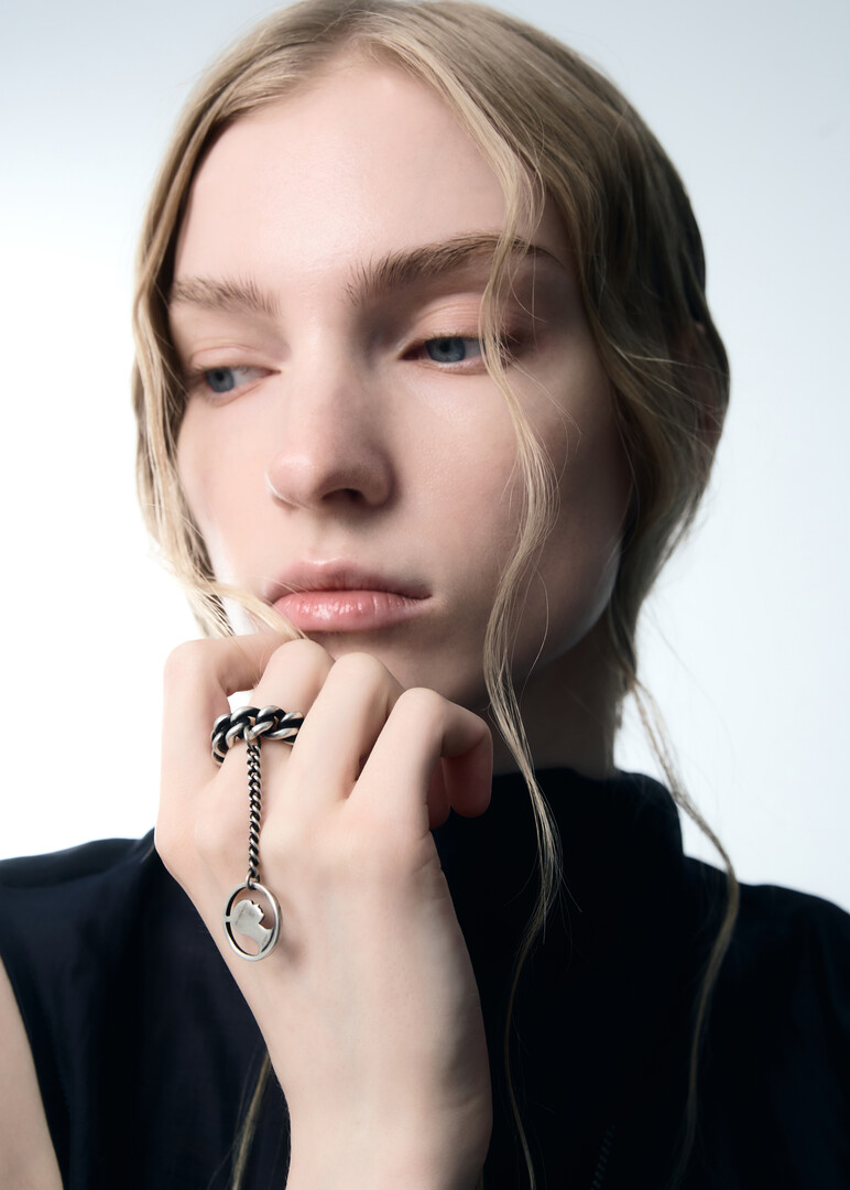 Кольцо из серебра IVET CHAIN