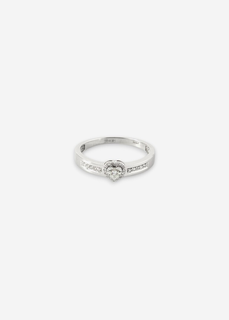 Gold and diamond ring