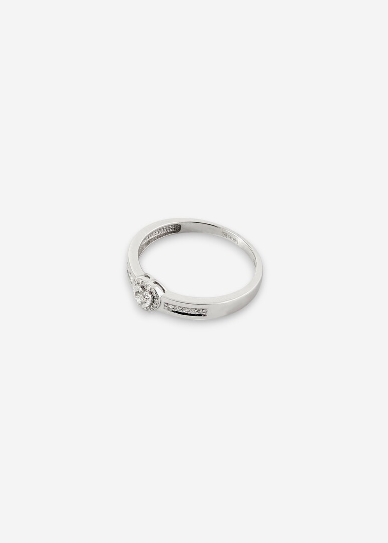 Gold and diamond ring