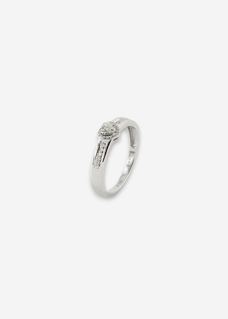 Gold and diamond ring