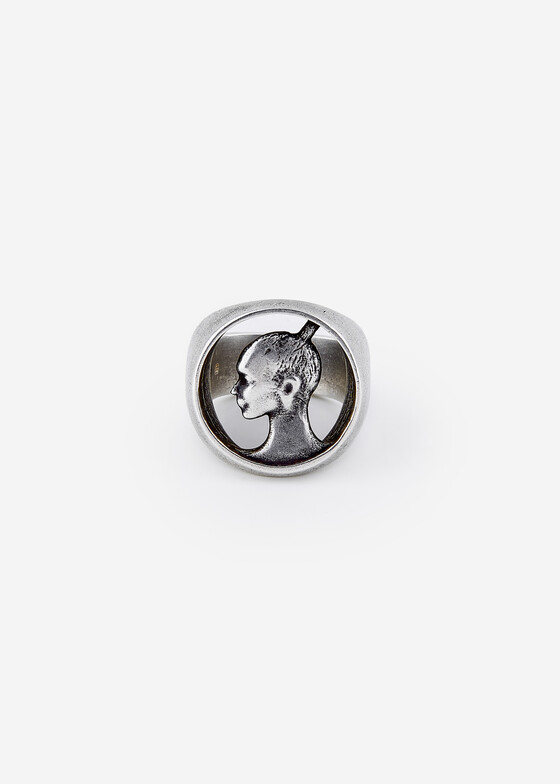 Печатки Ann Demeulemeester Кольцо из серебра EDEN COIN