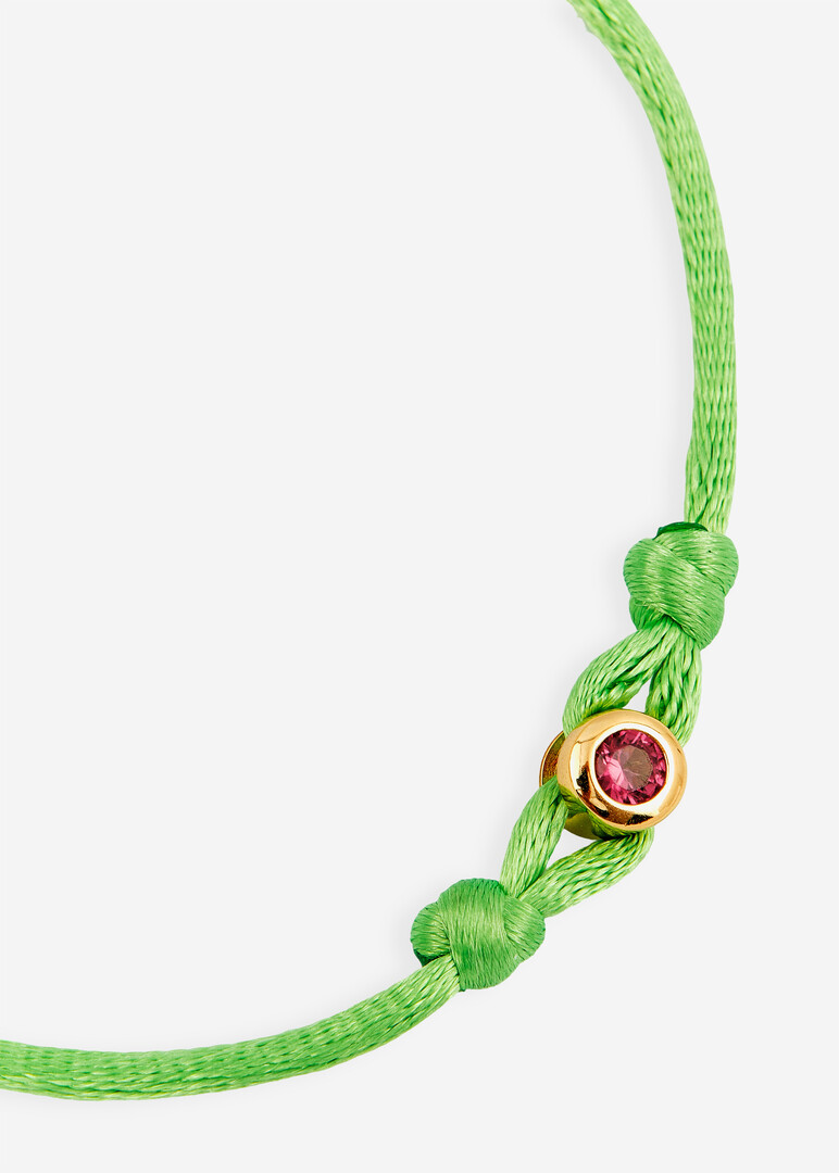 green silk thread bracelet