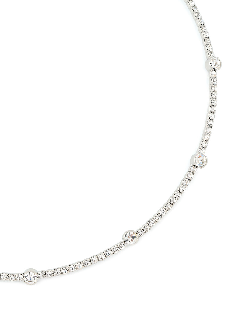 Silver Crystal Choker