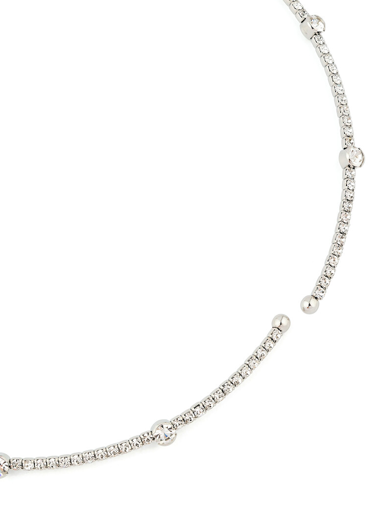 Silver Crystal Choker