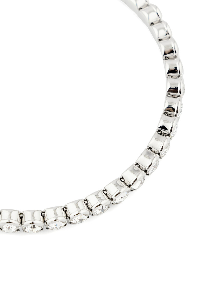 White crystal tennis bracelet