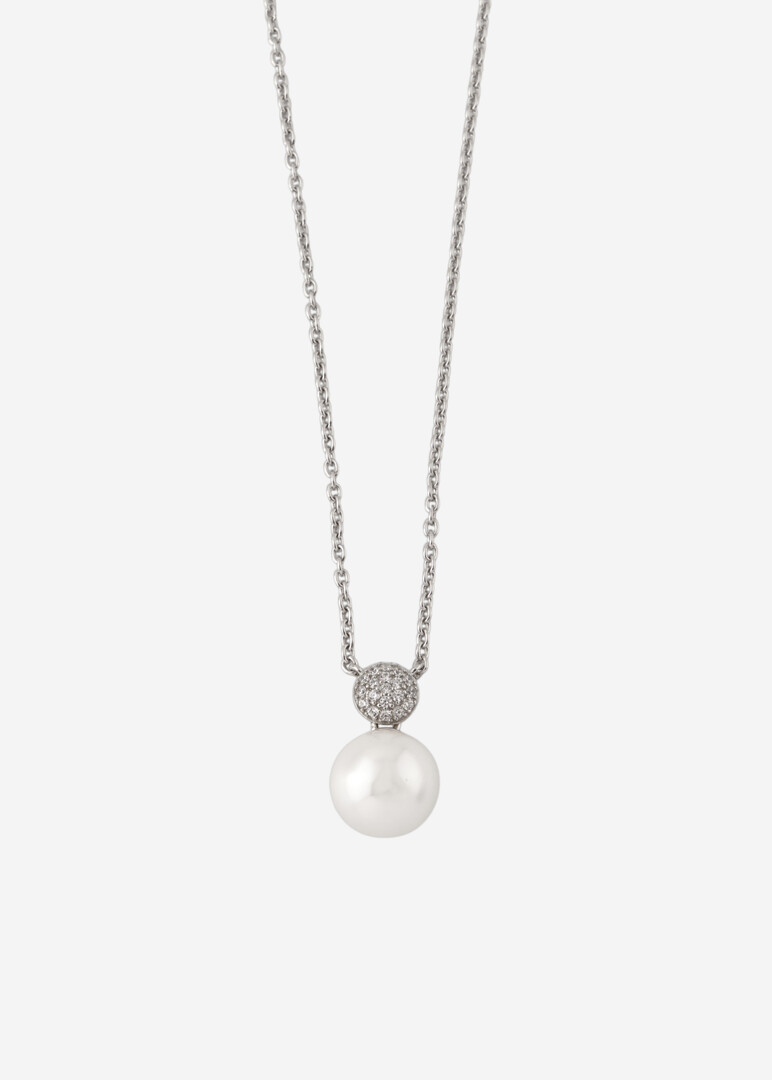 Necklace made of silver with cubic zirconia