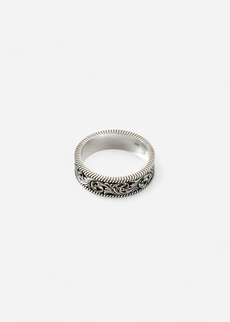 Wedding ring из серебра «Baroque Highlight».