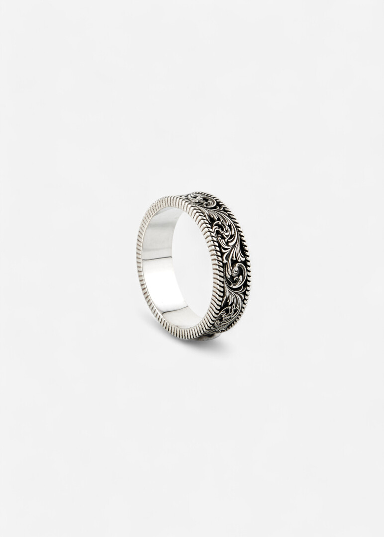 Wedding ring из серебра «Baroque Highlight».