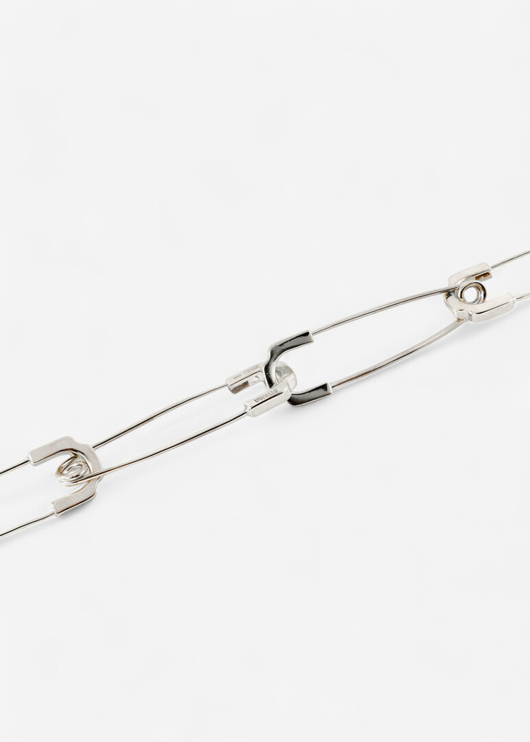 Silver Blade Pins Bracelet