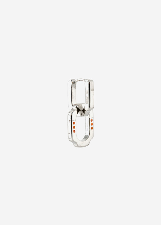 Моносерьги Struga Моносерьга из серебра blade + blade link mini