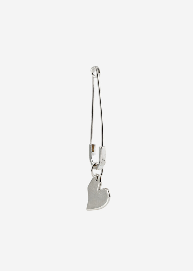 Подвеска из серебра blade pin + solid heart