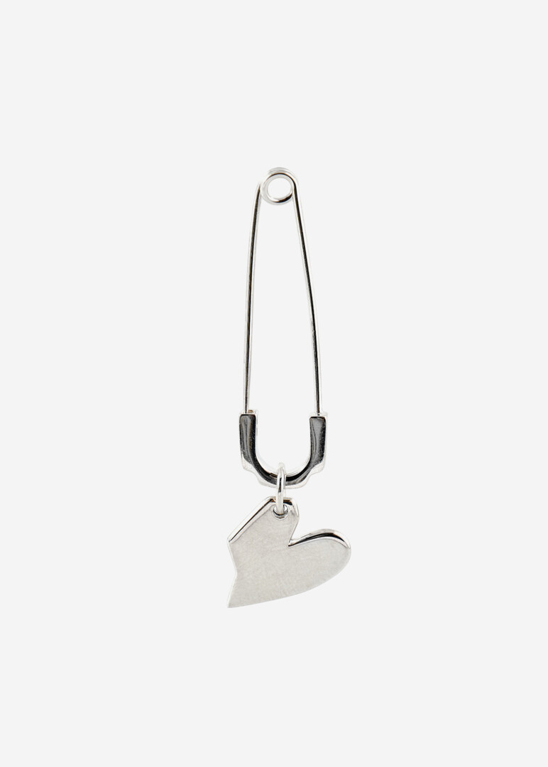 Подвеска из серебра blade pin + solid heart