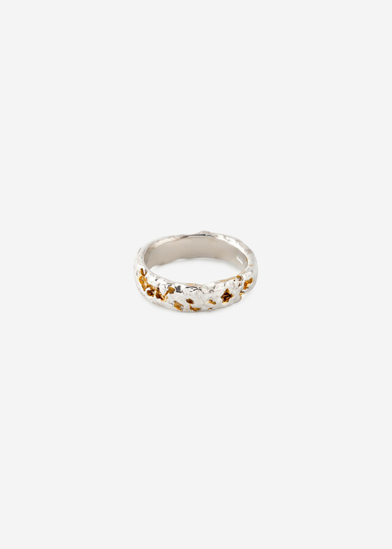Тонкие кольца Kintsugi Jewelry Кольцо из серебра Surrender