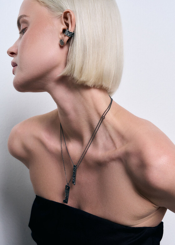 Моносерьги Kintsugi Jewelry Моносерьга из серебра из серебра Surrender
