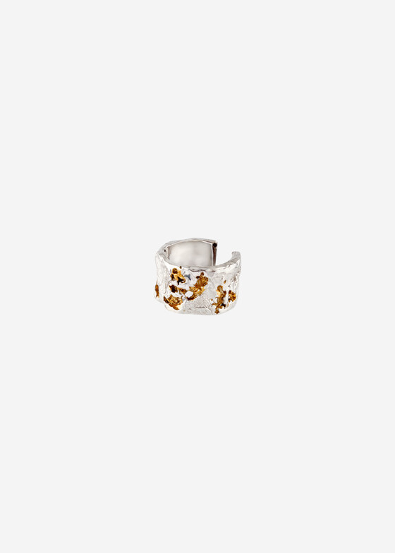 Каффы Kintsugi Jewelry Позолоченный кафф из серебра Surrender