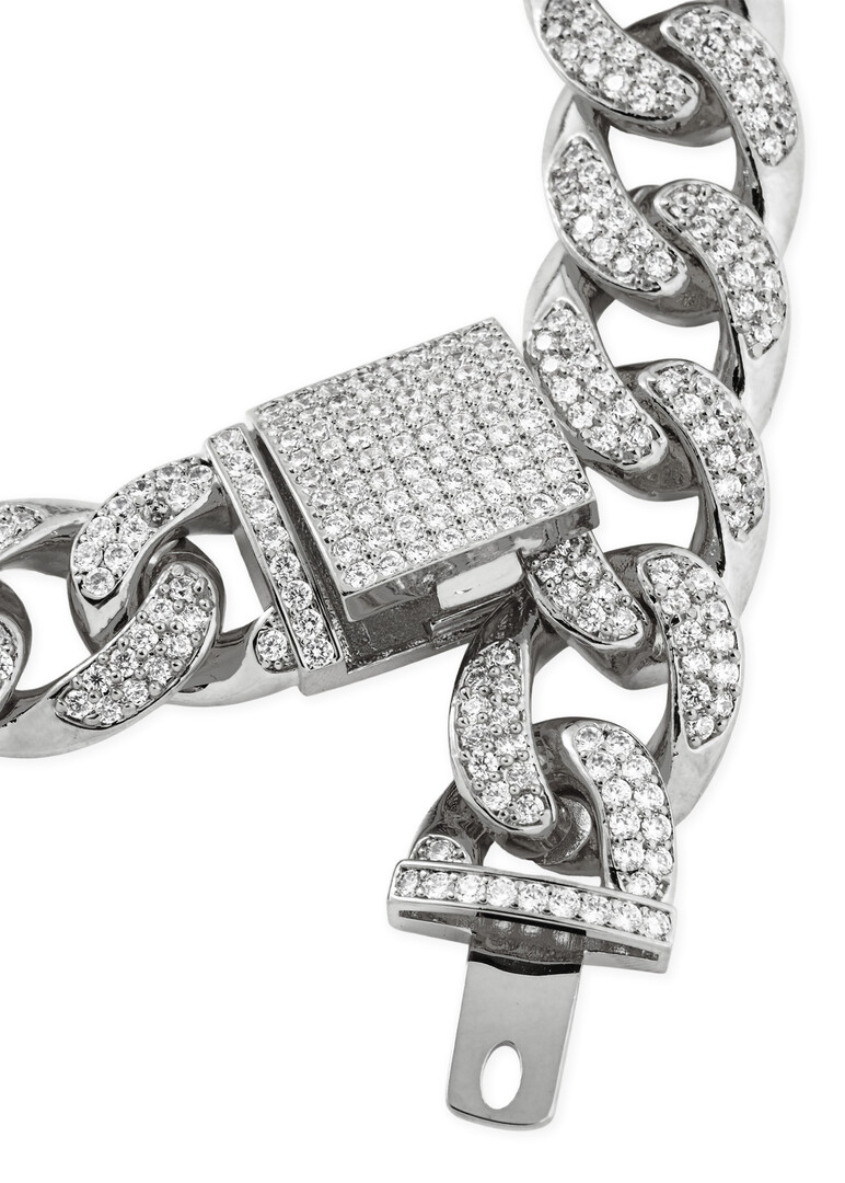 chain necklace with crystals