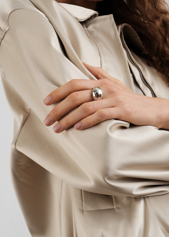 Печатки 11 Jewellery Кольцо  Disco silver