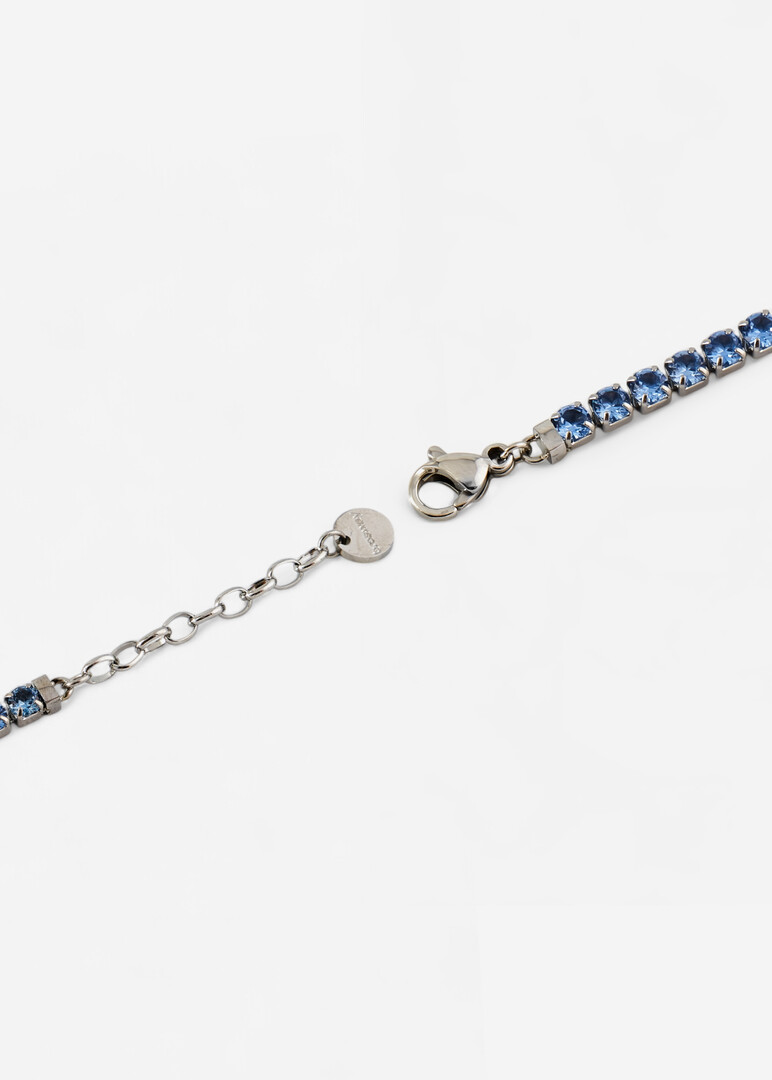silver-tone blue cubic zirconia bracelet DESIDERI