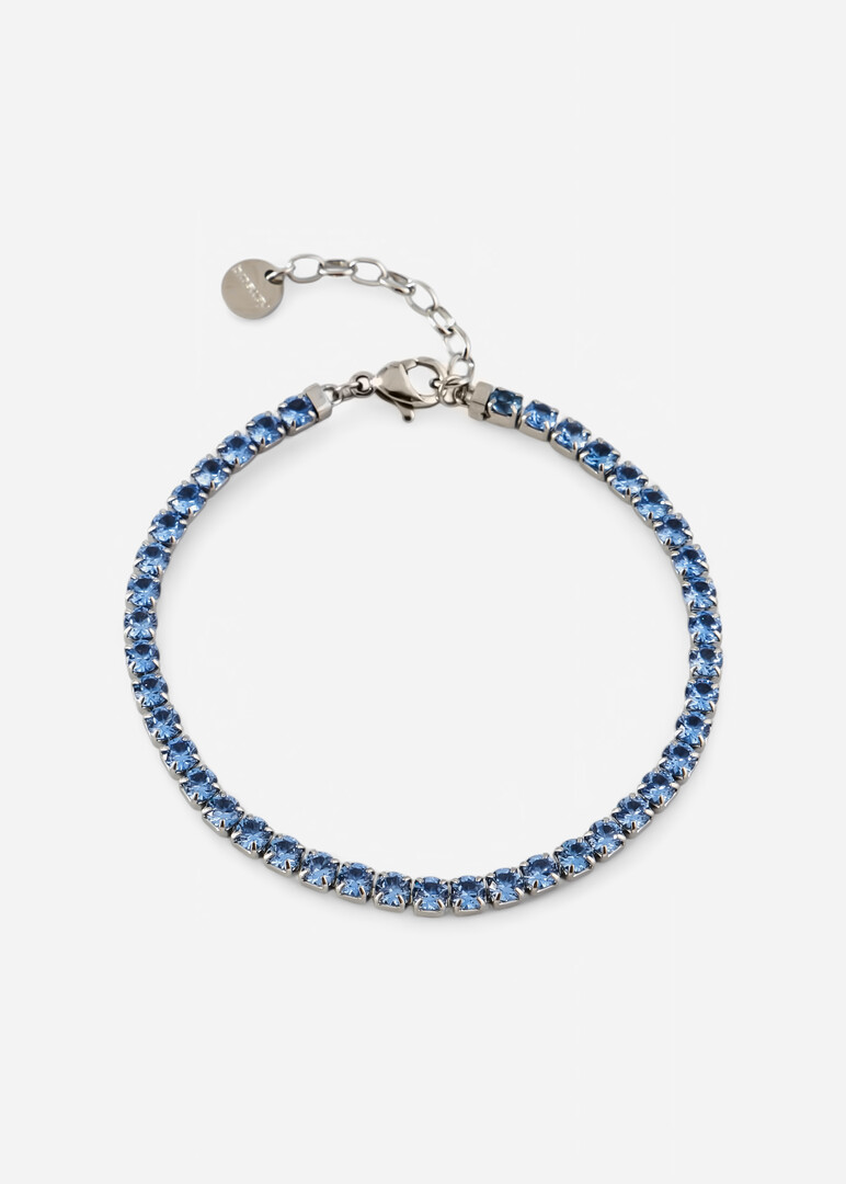 silver-tone blue cubic zirconia bracelet DESIDERI