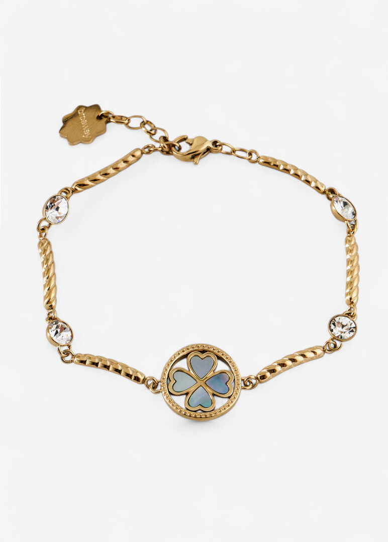 Golden bracelet with CHAKRA crystals