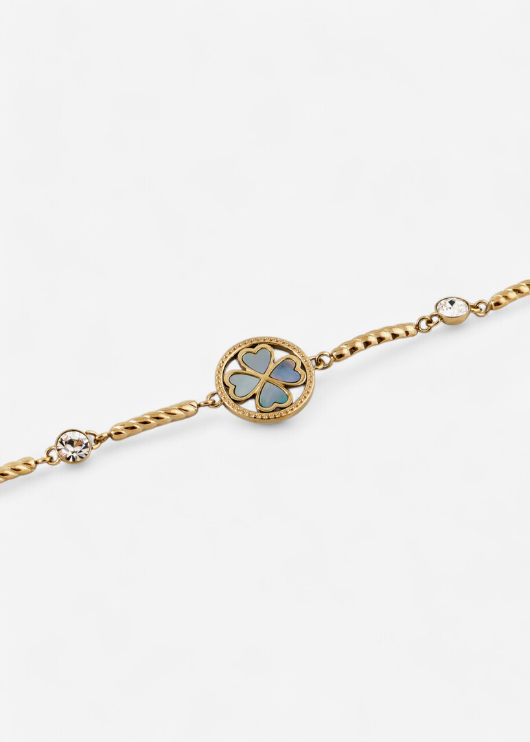Golden bracelet with CHAKRA crystals
