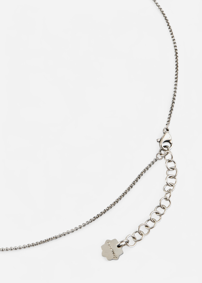 Silver necklace with CHAKRA crystal