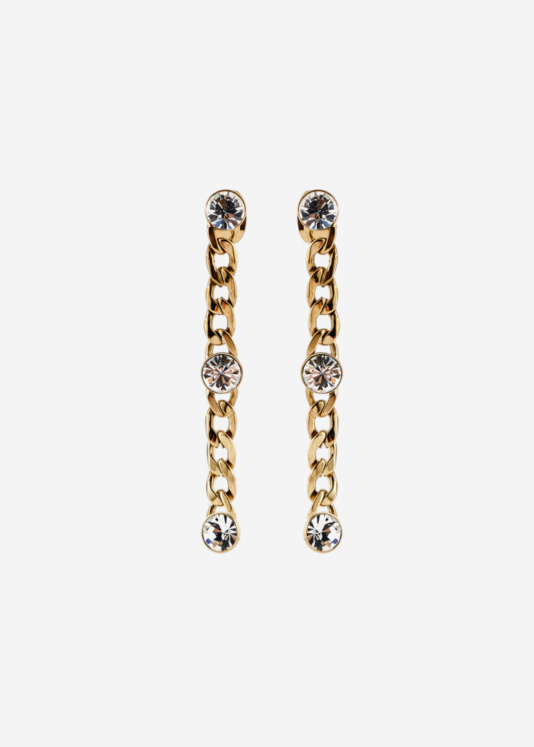 Gold earrings with SYMPHONIA crystal