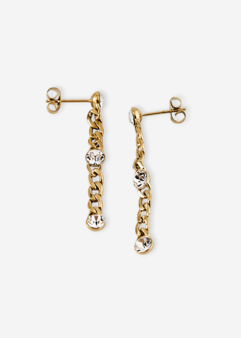 Gold earrings with SYMPHONIA crystal