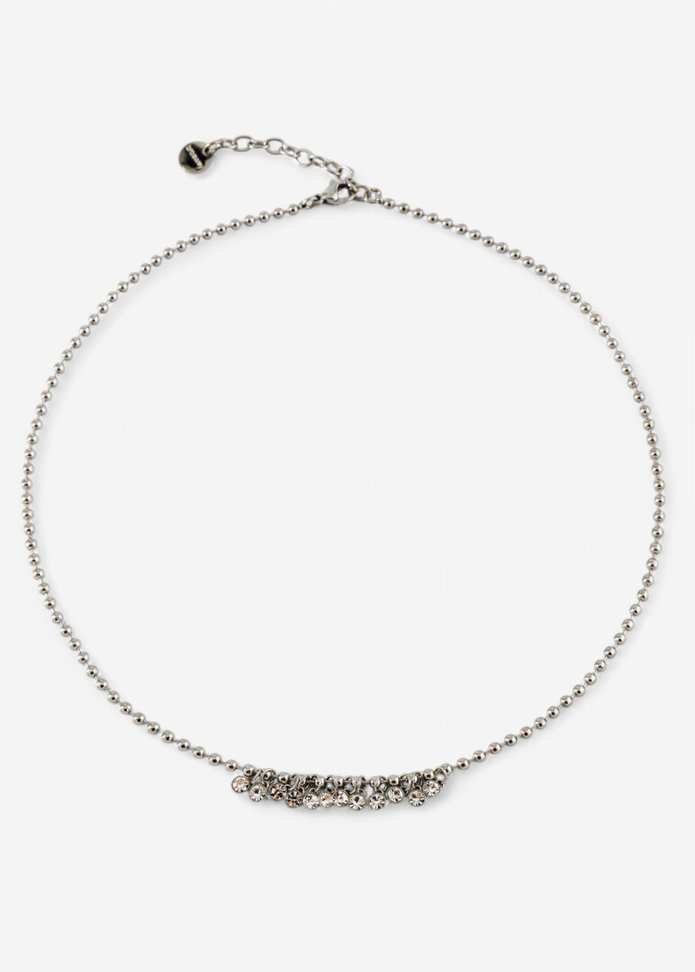Silver necklace with SYMPHONIA crystals