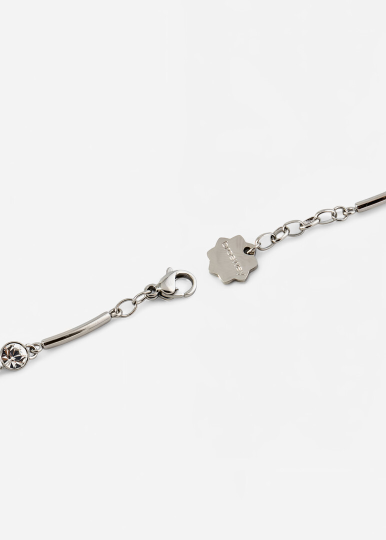 Silver Eye Bracelet with CHAKRA Crystals - EVIL EYE