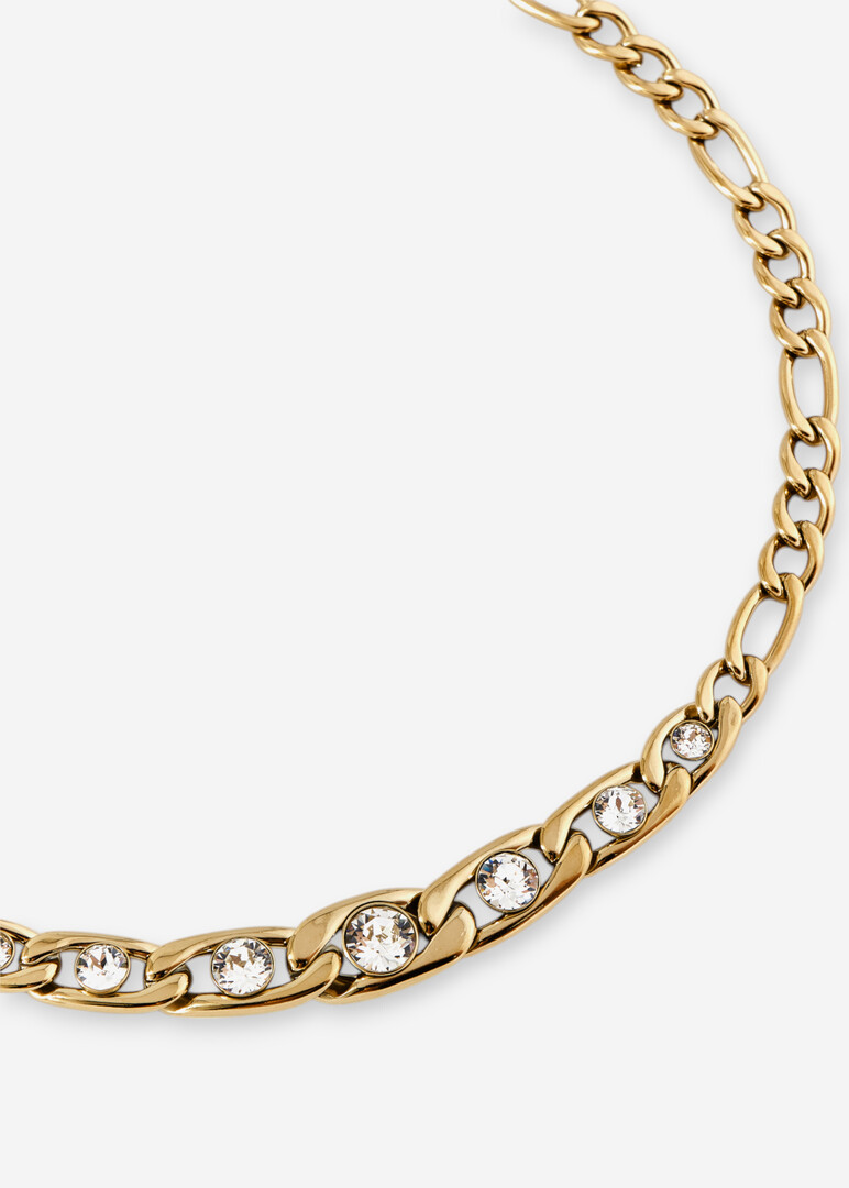 Gold necklace with SYMPHONIA crystal